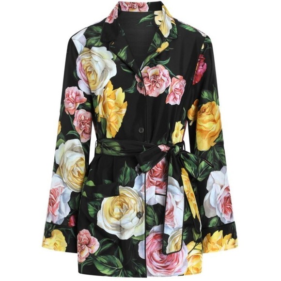 Dolce & Gabbana Tops - Dolce & Gabbana Rose Print Shirt - NWT